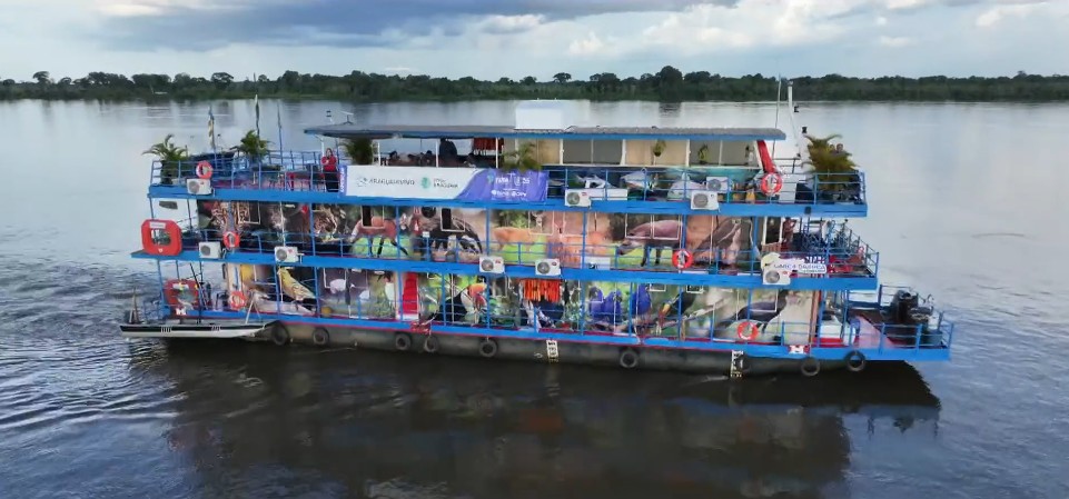 Pesquisadores percorrem Rio Araguaia em ‘barco hotel’ para mapeamento que ajuda na preservação da bacia hidrográfica