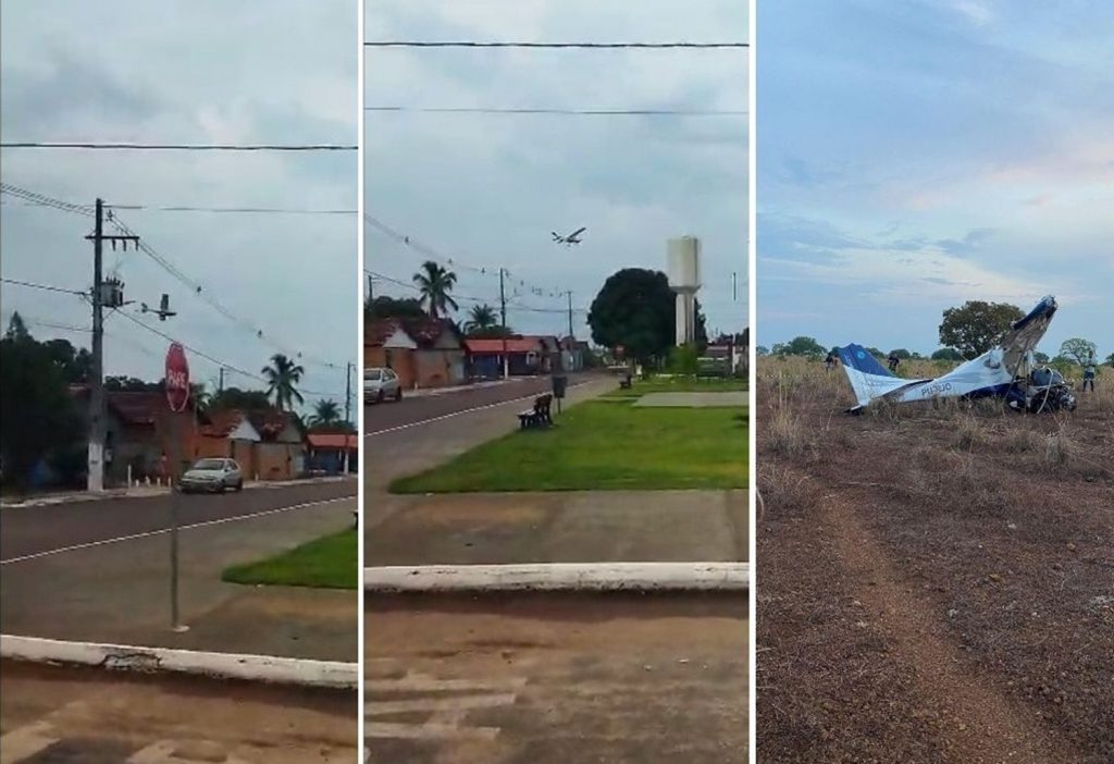 Da baixa altitude à queda: o que se sabe sobre o avião que caiu em uma fazenda do Tocantins e deixou dois mortos