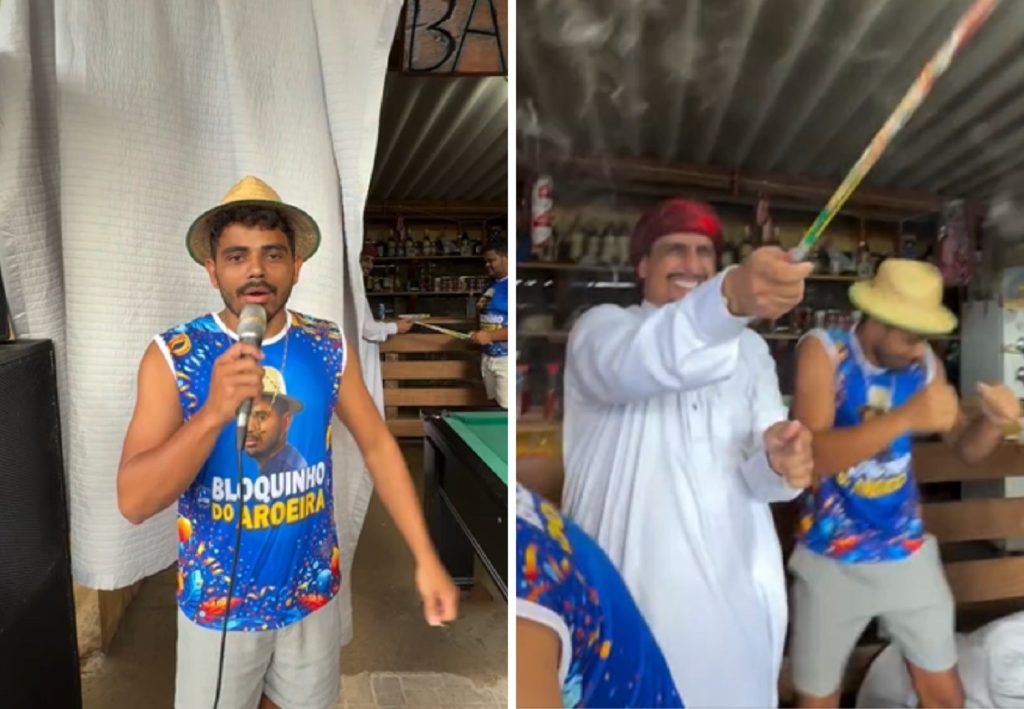 Com a presença de Henrique, da dupla com Juliano, ‘Sheik’ e influenciadores, Evoney Fernandes inaugura bar fictício no TO; vídeo