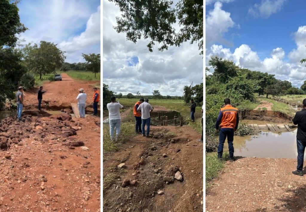 Chuvas derrubam pontes e isolam comunidades no Tocantins