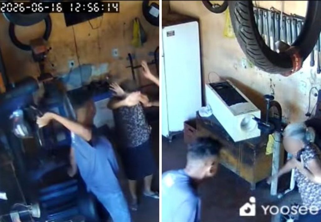 Homem é preso suspeito de agredir a própria mãe com golpes de capacete