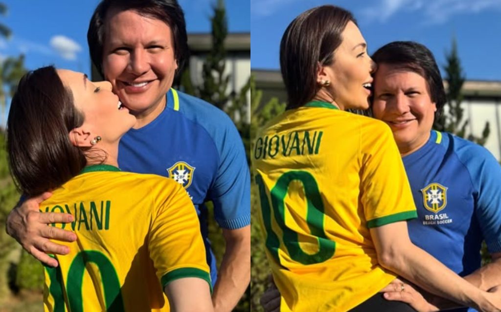 Esposa de Giovani diz que sertanejo saiu para fazer show e surgiu em festa com outra: ‘Levou mulher para nossa casa’