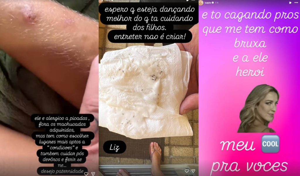 Luana Piovani critica Pedro Scooby após encontrar piolho em filha: ‘Entreter não é cuidar’